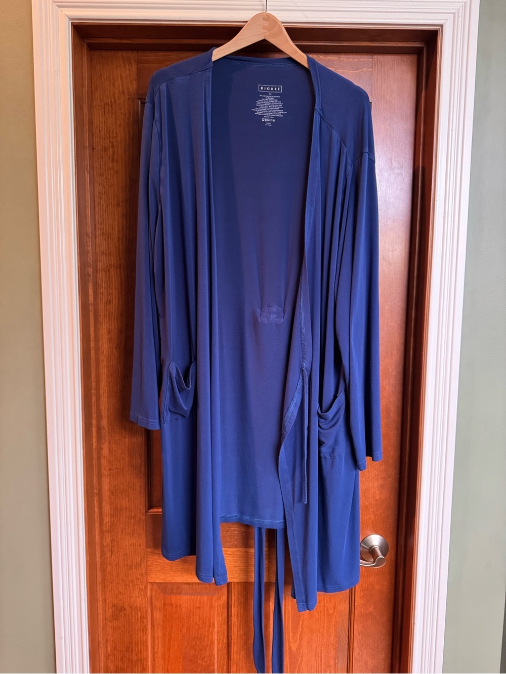 Kickee Pants Royal Blue Robe with Pockets and attached Belt